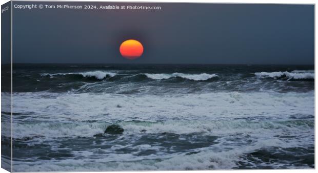 Moray Firth Sunset Canvas Print by Tom McPherson