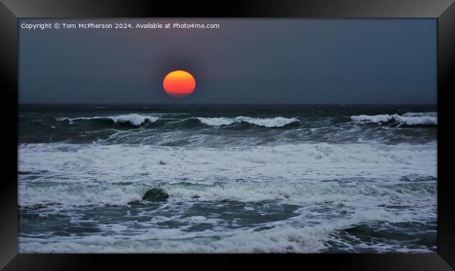 Moray Firth Sunset Framed Print by Tom McPherson