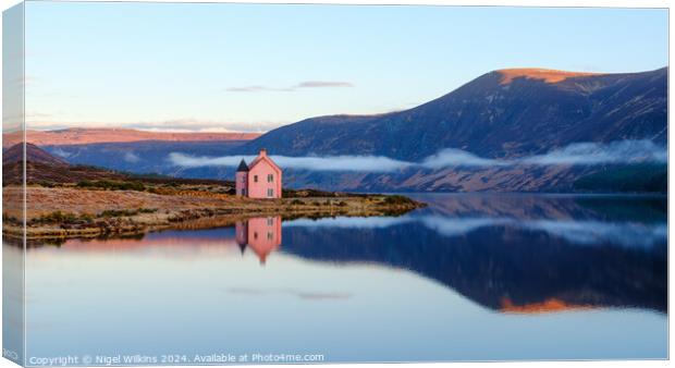 The Pink House Canvas Print by Nigel Wilkins
