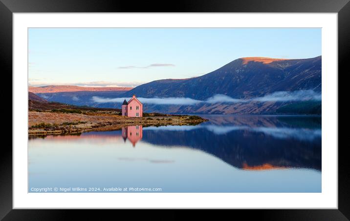 The Pink House Framed Mounted Print by Nigel Wilkins