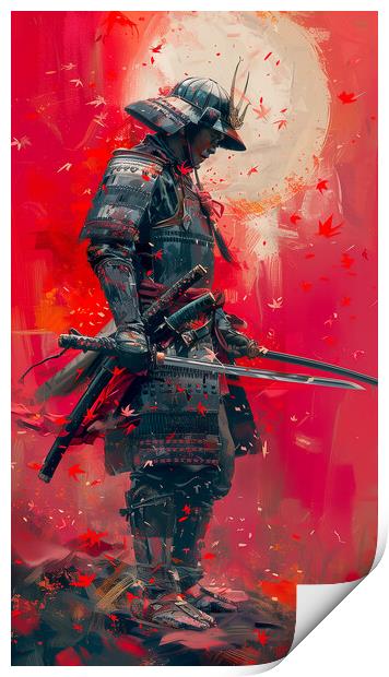 Samurai Warrior Art Print by Steve Smith
