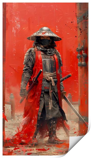 Samurai Warrior Art Print by Steve Smith