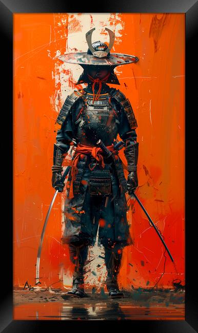 Samurai Warrior Art Framed Print by Steve Smith