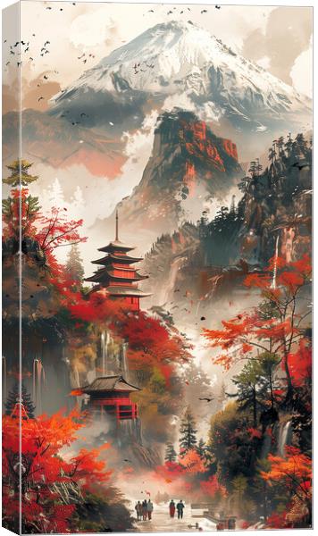 Mount Fuji Japan Art Canvas Print by Steve Smith