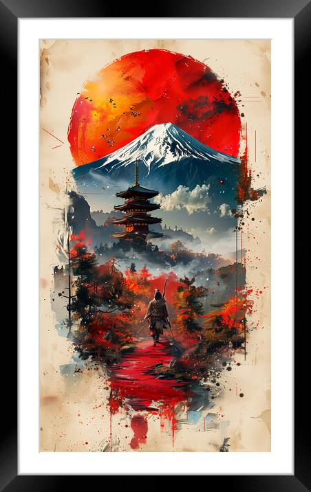 Mount Fuji Japan Art Framed Mounted Print by Steve Smith