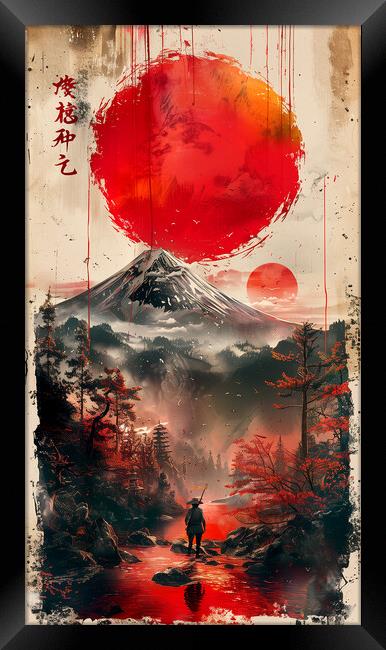 Mount Fuji Japan Art Framed Print by Steve Smith