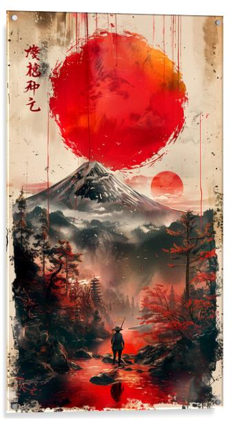 Mount Fuji Japan Art Acrylic by Steve Smith