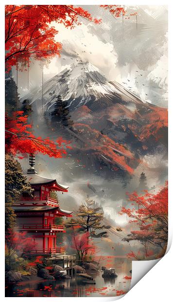 Mount Fuji Japan Art Print by Steve Smith