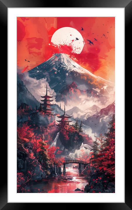 Mount Fuji Japan Art Framed Mounted Print by Steve Smith
