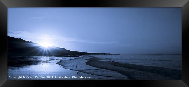 Ice Blue Sunrise Framed Print by Kelvin Futcher 2D Photography