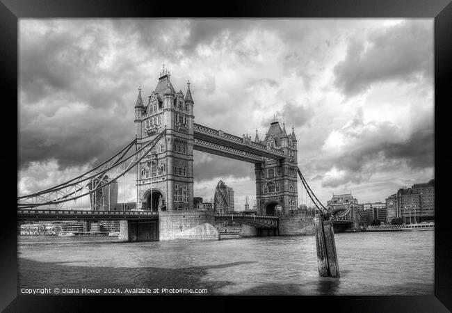 Tower Bridge London Framed Print by Diana Mower