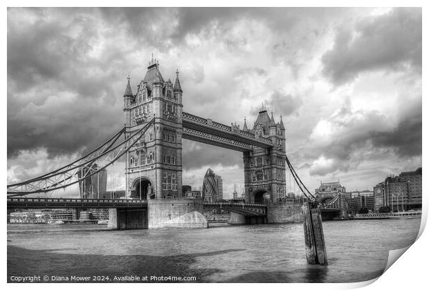 Tower Bridge London Print by Diana Mower