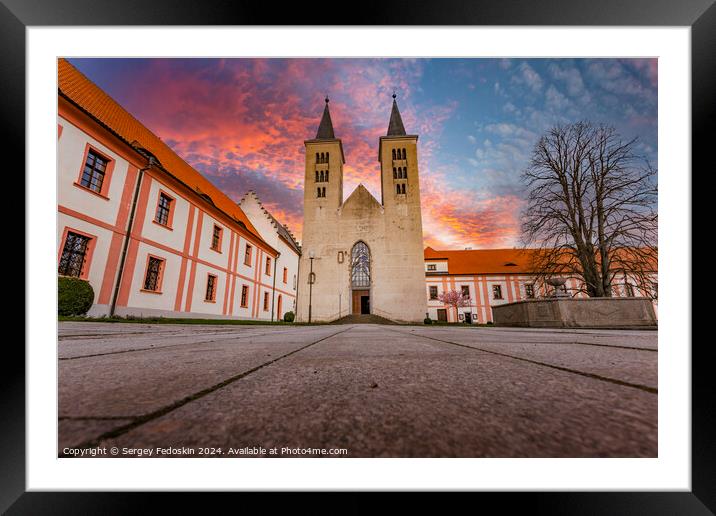 Premonstratensian Monastery from 12th century. Framed Mounted Print by Sergey Fedoskin