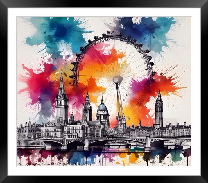 London Framed Mounted Print by Zap Photos