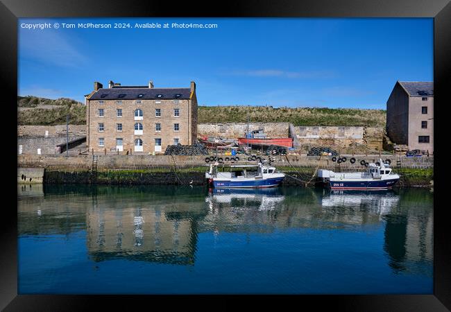 Burghead harbour Framed Print by Tom McPherson