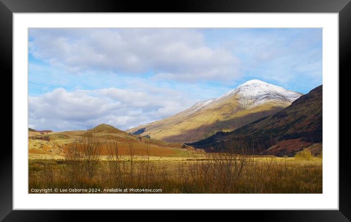 Ben More, Crianlarich, Scotland 3 Framed Mounted Print by Lee Osborne