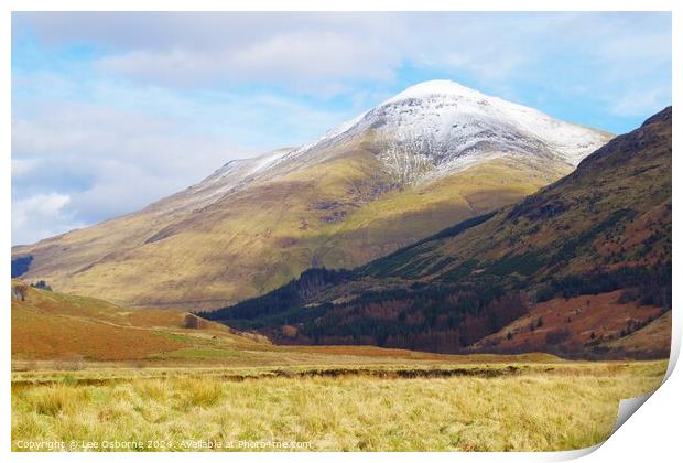 Ben More, Crianlarich, Scotland 4 Print by Lee Osborne