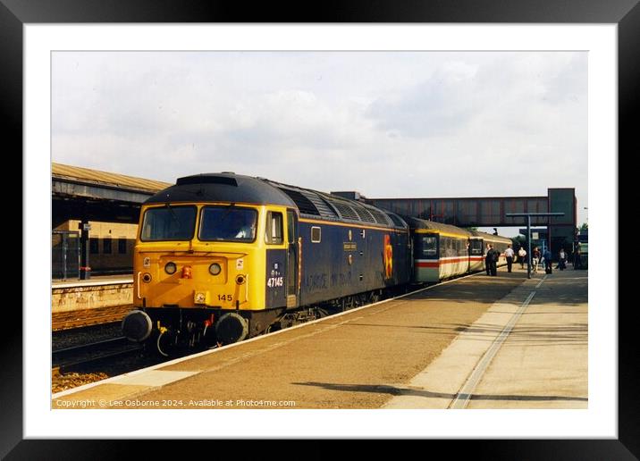 Madhouse On Tour! Celebrity Class 47 at Oxford Framed Mounted Print by Lee Osborne