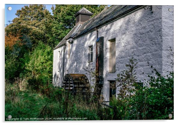 Historic Oldmills, Elgin Acrylic by Tom McPherson