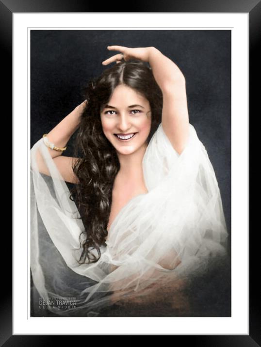 Evelyn Nesbit 1884-1967 a popular American actress Framed Mounted Print by Dejan Travica