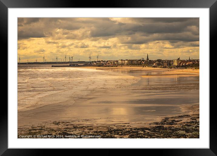 STORM CLOUDS over BRIDLINGTON  Framed Mounted Print by Michael Birch