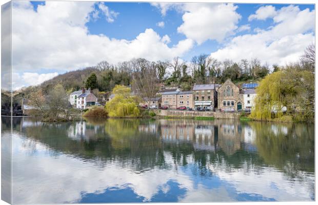 Cromford Mill Pond Canvas Print by Jason Wells