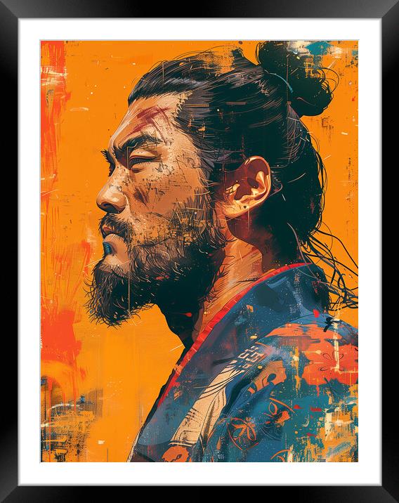 Sumo Wrestler Art Framed Mounted Print by Steve Smith