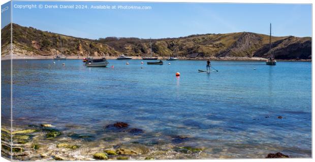 The Natural Beauty of Lulworth Cove Canvas Print by Derek Daniel