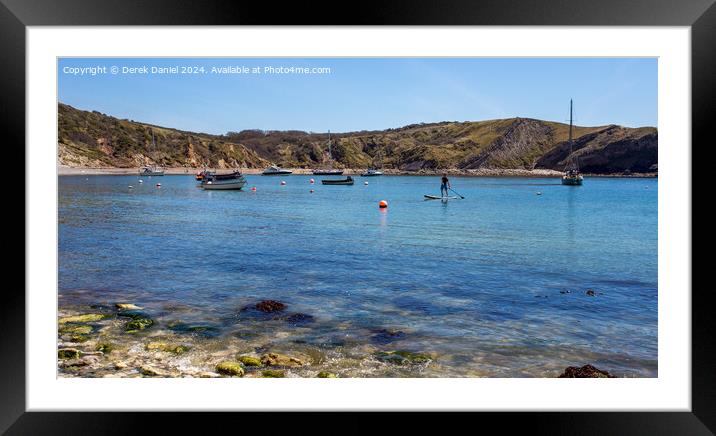 The Natural Beauty of Lulworth Cove Framed Mounted Print by Derek Daniel