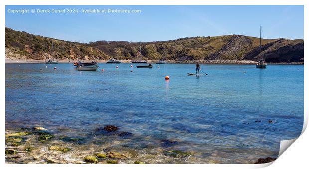 The Natural Beauty of Lulworth Cove Print by Derek Daniel