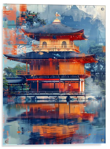 Minka Traditional Japanese House Acrylic by Steve Smith