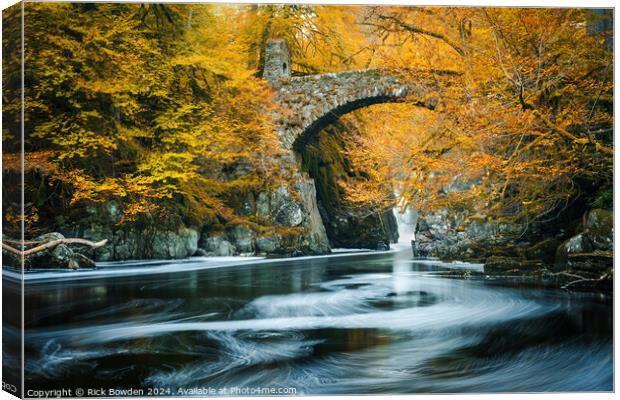 Autumn Flow at the Hermitage Canvas Print by Rick Bowden