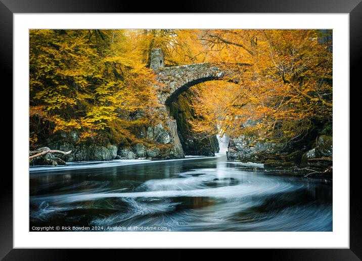 Autumn Flow at the Hermitage Framed Mounted Print by Rick Bowden