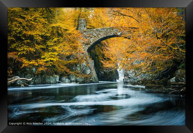 Autumn Flow at the Hermitage Framed Print by Rick Bowden