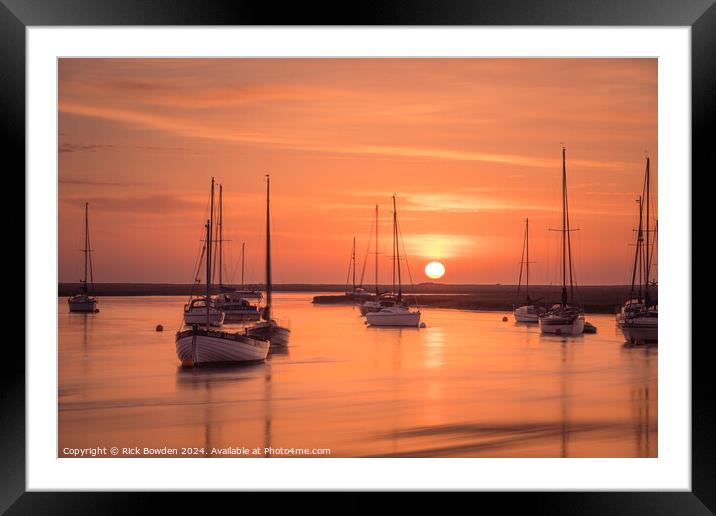 Wells Sunrise Framed Mounted Print by Rick Bowden