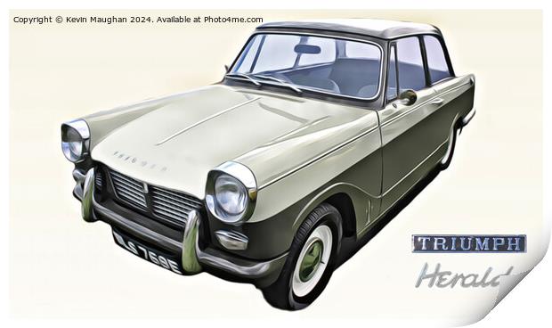 1967 Triumph Herald Print by Kevin Maughan