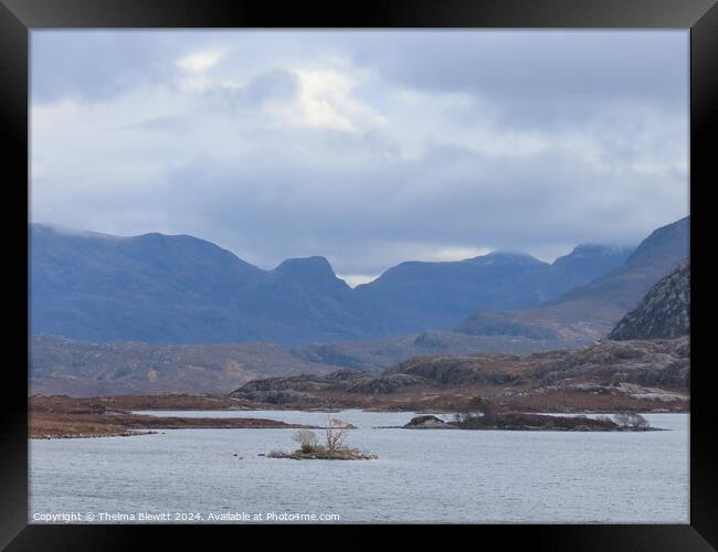 Loch Maree view Framed Print by Thelma Blewitt