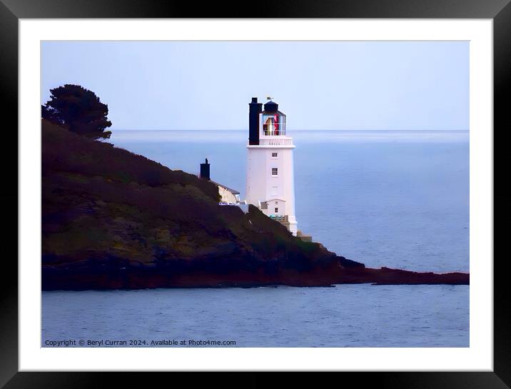 St Anthony Lighthouse  Framed Mounted Print by Beryl Curran