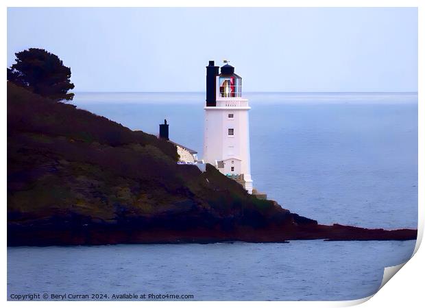 St Anthony Lighthouse  Print by Beryl Curran