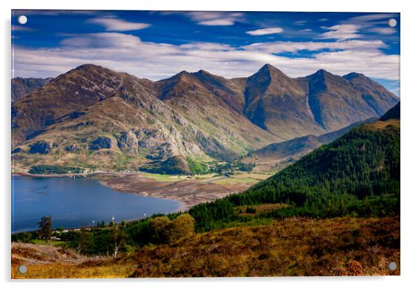 The Five Sisters of Kintail Acrylic by John Frid