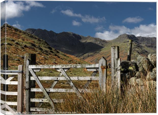 Gate to the Crinkles Canvas Print by Alan Dunnett