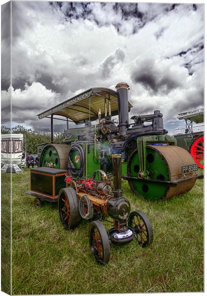 Traction steam engines Canvas Print by Tony Bates