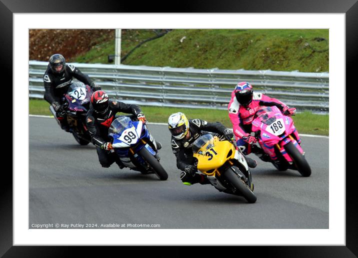 MRO Powerbikes & C1000 & MRO Retro 1000s Framed Mounted Print by Ray Putley