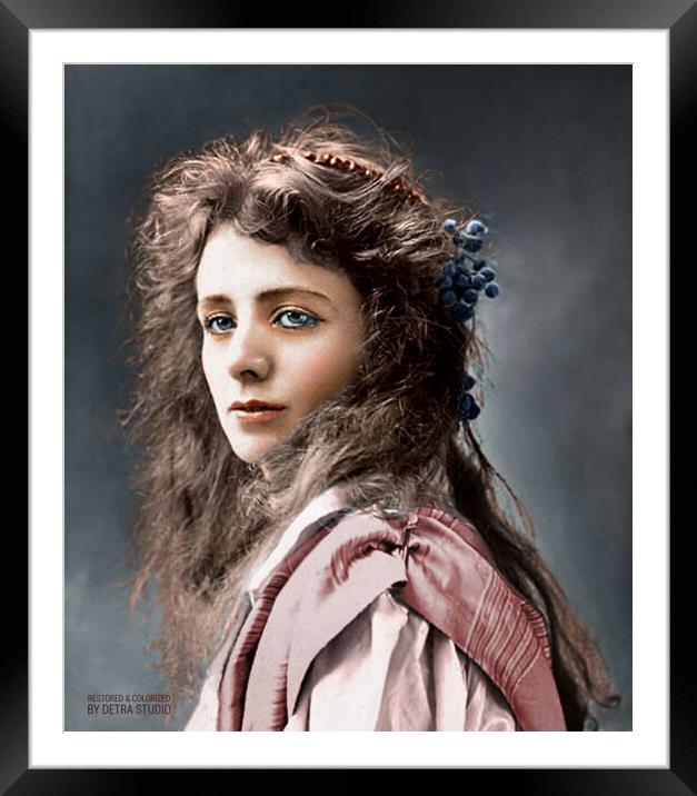 Maude Adams 1872-1953. From the collection: Most Beautiful Women Framed Mounted Print by Dejan Travica