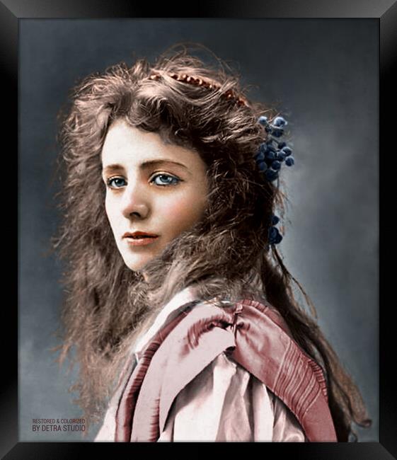Maude Adams 1872-1953. From the collection: Most Beautiful Women Framed Print by Dejan Travica
