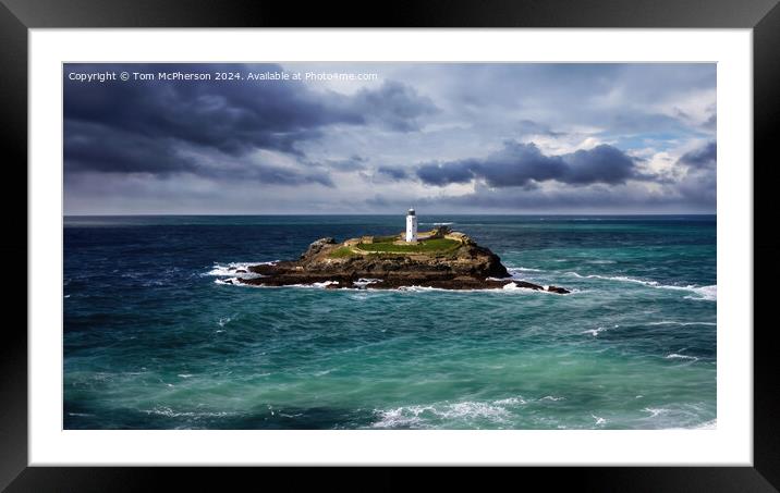 Godrevy Lighthouse Framed Mounted Print by Tom McPherson