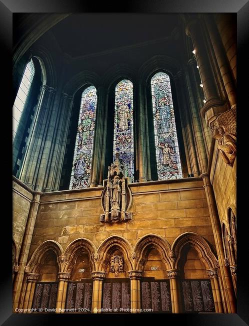 University of Glasgow Chapel  Framed Print by David Bennett