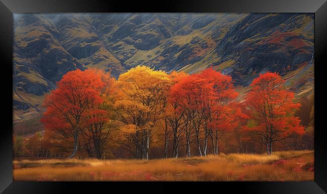 Autumn In Glencoe Framed Print by Steve Smith
