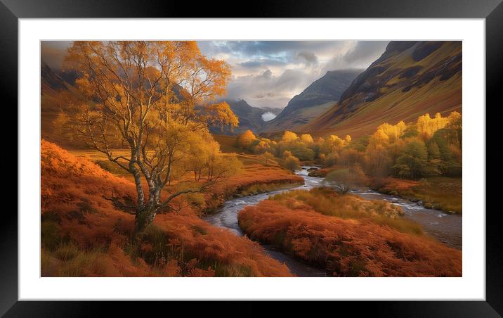 Autumn In Glencoe Framed Mounted Print by Steve Smith