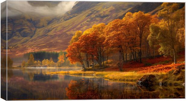 Autumn In Glencoe Canvas Print by Steve Smith